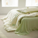GobekUsa Cartoon Embroidery Comforter Set with Silky Cooling Touch Fitted Sheet - Luxury Rayon Bedding Set