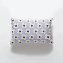 Cream and green embroidered cushion cover living room decor by Decorbites