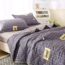 GobekUsa Bear Quilt & Pillowcase Set - Soft & Breathable Summer Bedding
