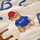 GobekUsa Bear Quilt & Pillowcase Set - Soft & Breathable Summer Bedding