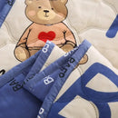 GobekUsa Bear Quilt & Pillowcase Set - Soft & Breathable Summer Bedding