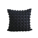 Cream bubble plaid cushion cover living room textured pillow case by Decorbites