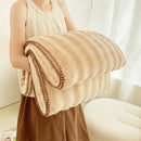 GobekUsa Bubble Velvet Woolen Sofa Blanket - Soft & Warm Multi-Purpose Cover