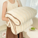 GobekUsa Bubble Velvet Woolen Sofa Blanket - Soft & Warm Multi-Purpose Cover