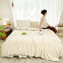 GobekUsa Bubble Velvet Woolen Sofa Blanket - Soft & Warm Multi-Purpose Cover
