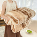 GobekUsa Bubble Velvet Woolen Sofa Blanket - Soft & Warm Multi-Purpose Cover