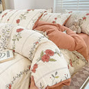 GobekUsa Cartoon Pattern Cotton Bedding Set with Double-Layer Quilt Cover & Super Soft Bedsheet
