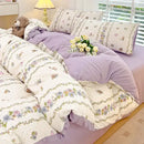GobekUsa Cartoon Pattern Cotton Bedding Set with Double-Layer Quilt Cover & Super Soft Bedsheet