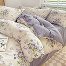 GobekUsa Cartoon Pattern Cotton Bedding Set with Double-Layer Quilt Cover & Super Soft Bedsheet
