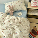 GobekUsa Cartoon Pattern Printed Cotton Bedding Set with Pillowcase