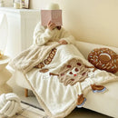 GobekUsa Cartoon Lamb Wool Blanket: Soft & Warm Sofa Cover for Autumn/Winter