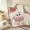 GobekUsa Cartoon Lamb Wool Blanket: Soft & Warm Sofa Cover for Autumn/Winter