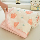 GobekUsa Cartoon Pattern Summer Comforter: Skin-Friendly Breathable Quilt for Kids & Adults