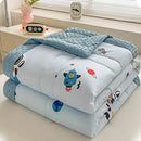GobekUsa Cartoon Pattern Summer Comforter: Skin-Friendly Breathable Quilt for Kids & Adults