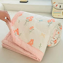 GobekUsa Cartoon Pattern Summer Comforter: Skin-Friendly Breathable Quilt for Kids & Adults