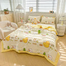 GobekUsa Cartoon Pattern Summer Comforter: Skin-Friendly Breathable Quilt for Kids & Adults