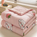 GobekUsa Cartoon Pattern Summer Comforter: Skin-Friendly Breathable Quilt for Kids & Adults