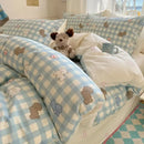 GobekUsa Cartoon Printed Cotton Bedding Set - Soft, Skin-Friendly Duvet Cover