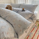 GobekUsa Cartoon Printed Cotton Bedding Set - Soft, Skin-Friendly Duvet Cover