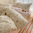 GobekUsa Cartoon Printed Cotton Bedding Set - Soft, Skin-Friendly Duvet Cover