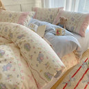 GobekUsa Cartoon Printed Cotton Bedding Set - Soft, Skin-Friendly Duvet Cover