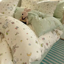 GobekUsa Cartoon Printed Cotton Bedding Set - Soft, Skin-Friendly Duvet Cover