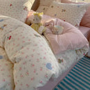 GobekUsa Cartoon Printed Cotton Bedding Set - Soft, Skin-Friendly Duvet Cover
