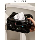 GobekUsa Heart Gemstone Tissue Box & Paper Towel Holder: Desktop Storage & Home Décor