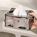 GobekUsa Heart Gemstone Tissue Box & Paper Towel Holder: Desktop Storage & Home Décor