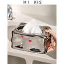 GobekUsa Heart Gemstone Tissue Box & Paper Towel Holder: Desktop Storage & Home Décor