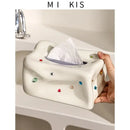GobekUsa Heart Gemstone Tissue Box & Paper Towel Holder: Desktop Storage & Home Décor