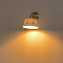 GobekUsa Ceramic LED Wall Lamps Pull Chain Switch Rotate Copper Vanity Light