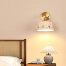 GobekUsa Ceramic LED Wall Lamps Pull Chain Switch Rotate Copper Vanity Light