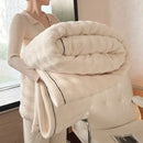 GobekUsa Cozy Bubble Faux Rabbit Fur Blanket: Warm Sofa & Bed Cover for All Seasons