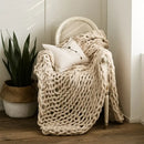 GobekUsa Cozy Chenille Chunky Knit Blanket - Soft Decorative Throw for Bed, Sofa, Living Room - Summer Quilt or Rug Alternative