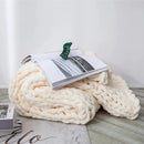 GobekUsa Cozy Chenille Chunky Knit Blanket - Soft Decorative Throw for Bed, Sofa, Living Room - Summer Quilt or Rug Alternative