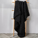 GobekUsa Cozy Chenille Chunky Knit Blanket - Soft Decorative Throw for Bed, Sofa, Living Room - Summer Quilt or Rug Alternative