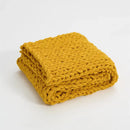 GobekUsa Cozy Chenille Chunky Knit Blanket - Soft Decorative Throw for Bed, Sofa, Living Room - Summer Quilt or Rug Alternative
