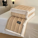 GobekUsa Cozy Faux Rabbit Plush Blanket for Autumn/Winter - Soft Milk Velvet Nap Blanket