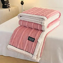 GobekUsa Cozy Faux Rabbit Plush Blanket for Autumn/Winter - Soft Milk Velvet Nap Blanket