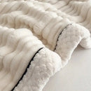 GobekUsa Cozy Faux Rabbit Plush Blanket for Autumn/Winter - Soft Milk Velvet Nap Blanket