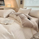 GobekUsa Cozy Milk Fleece Winter Bedding Set - High Density & Skin Friendly