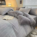 GobekUsa Cozy Milk Fleece Winter Bedding Set - High Density & Skin Friendly