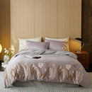 GobekUsa 4-Piece Egyptian Cotton Tulip Towel Embroidery Bedding Set