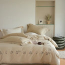 GobekUsa Brushed Volcanic Fleece Bedding Set: Luxe 100% Cotton Duvet Cover & Pillowcases