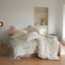GobekUsa Brushed Volcanic Fleece Bedding Set: Luxe 100% Cotton Duvet Cover & Pillowcases