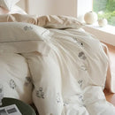 GobekUsa Brushed Volcanic Fleece Bedding Set: Luxe 100% Cotton Duvet Cover & Pillowcases