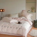 GobekUsa Brushed Volcanic Fleece Bedding Set: Luxe 100% Cotton Duvet Cover & Pillowcases