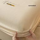 GobekUsa Cozy Velvet Fitted Sheet: Thick Warm Bed Cover for Bedroom Living Room