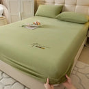 GobekUsa Cozy Velvet Fitted Sheet: Thick Warm Bed Cover for Bedroom Living Room
